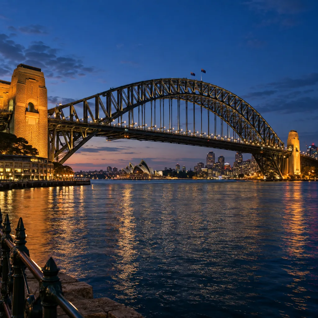 Sydney Harbour Bridge at Blue Hour